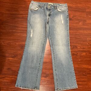 LEI Low Rise Y2K Bootcut Jeans – Juniors 15 Ashley Trouble Stretch Retro